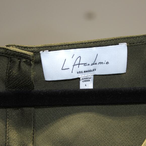 L'Academie The Florina Top in Olive Green Size Large - Picture 10 of 10